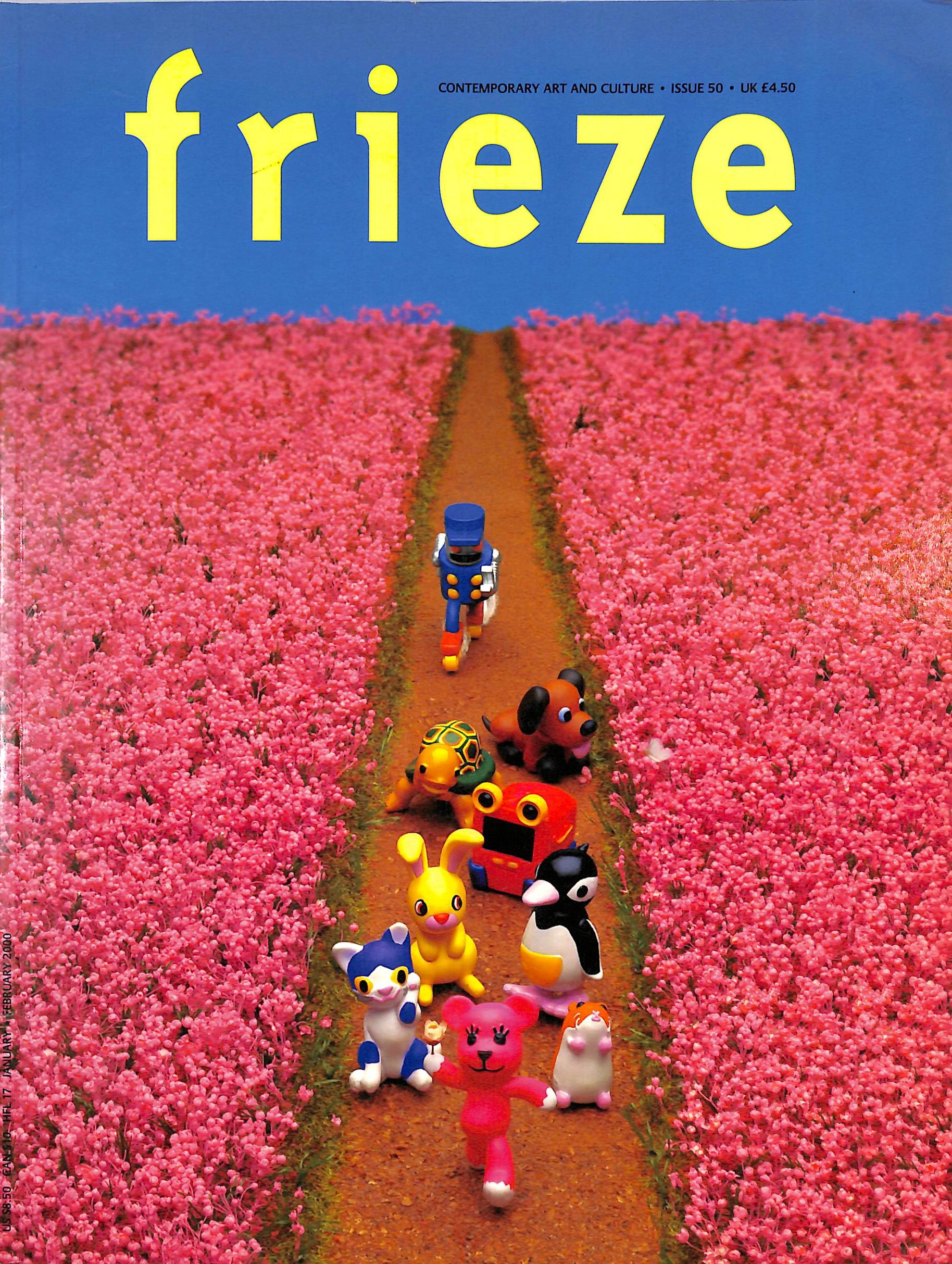 Frieze: international art magazine, no. 50 (Jan.-Feb. 2000), London: Durian Publications, 1991-